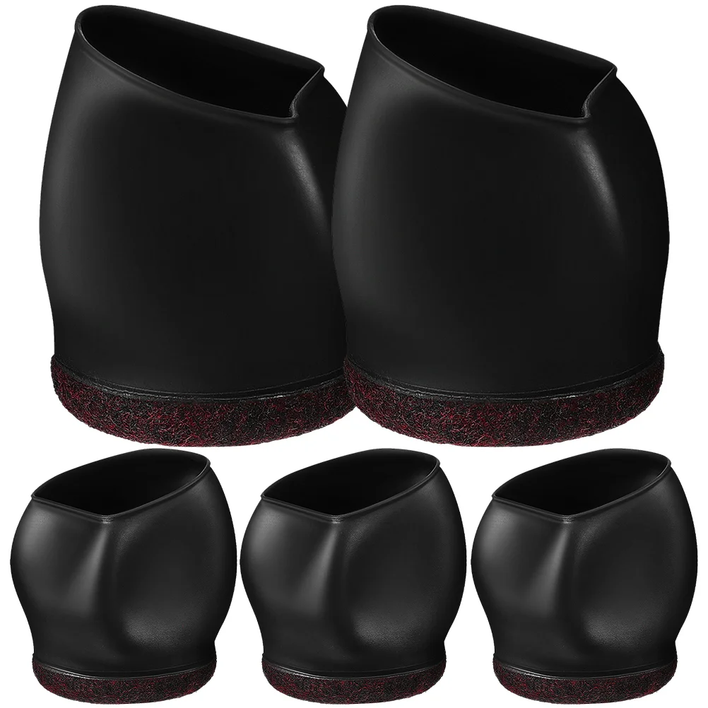 5 Pcs Caster Cover Chair Cups for Carpet Sliders Furniture Pad Dining Hardwood Floors Tpe Covers Protectors Rolling Room Office