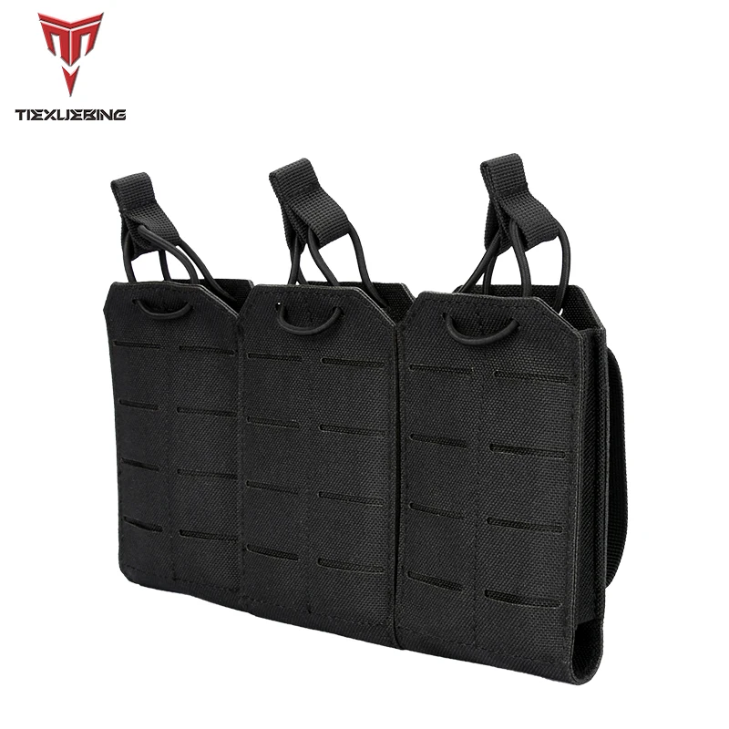 Tactical Magazine Pouch Triple Molle Mag Pouch Airsoft Ak 7.62/5.56mm M4 Ar Rifle Hunting Accessories Mag Holster