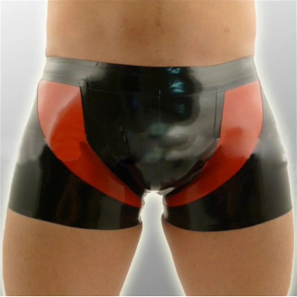 

Latex Panties Handmade Black with Red Halloween Cosplay Costumes Custom Made for Men