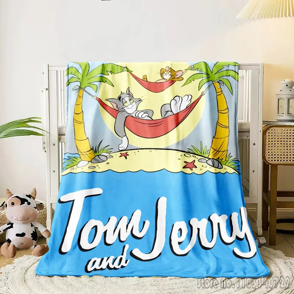 Tom and Jerry Blanket.Seasonal Blankets.Used for Sofas,beds,living Rooms,travel Picnics,blankets,gifts,thin Blankets