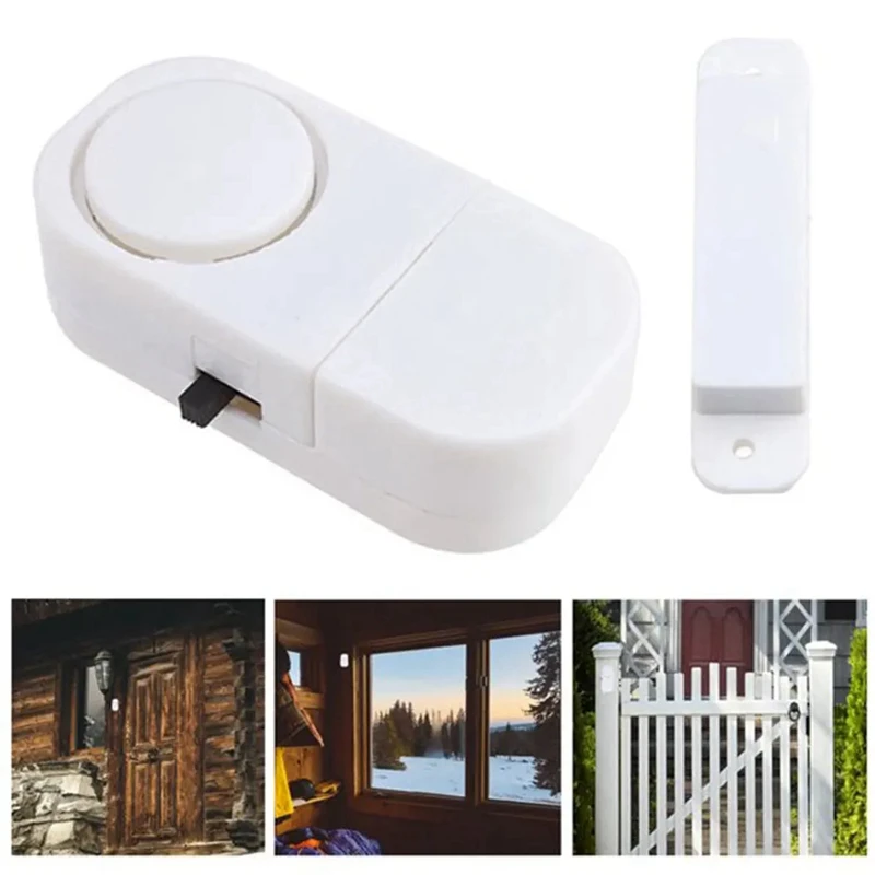 6Sets/Pack Door Window Alarm Wireless Security Alarm Window For Home Security DIY Magnetic Sensor