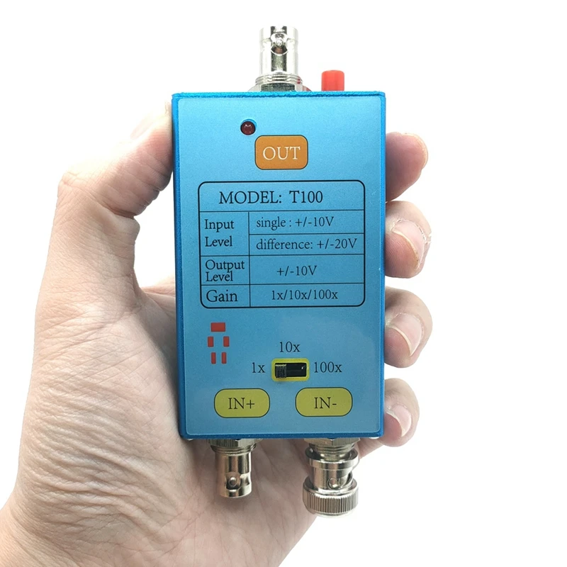 10M Bandwidth Oscilloscope Differential Gain Split Probes Weak Electrical Signal Measurement Tool 100X Signals Amplifier