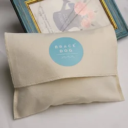 Jewelry Pouch Custom Organic envelope Gift Bag Natural Canvas flap bags large packaging Dust Sack