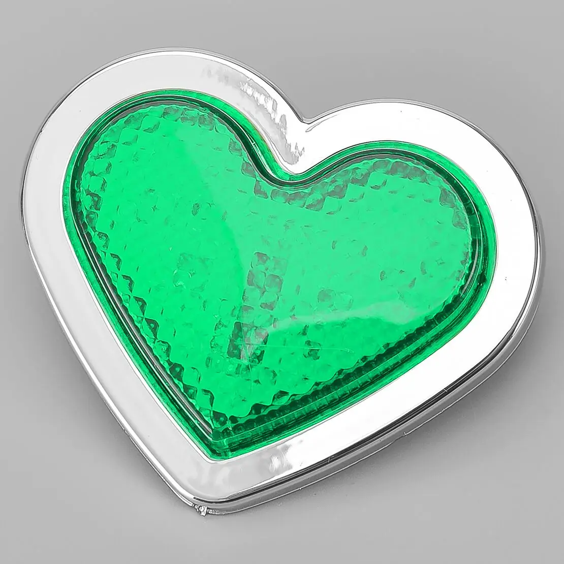 Heart Shaped Side Marker LED Light Turn Signal Indicator Lamp fit for 12-24V Cars Vans Trucks Trailers Green