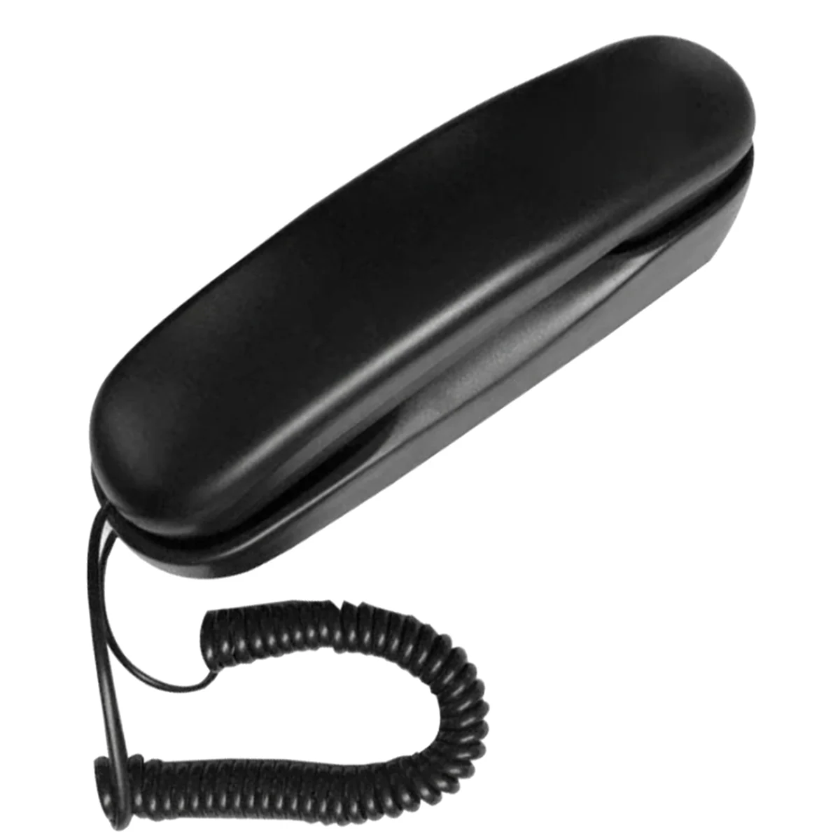 Wired Wall Phone, Hotel Small Phone, Suitable for Home/Bathroom/School/Office Fixed Wall Phone, Black