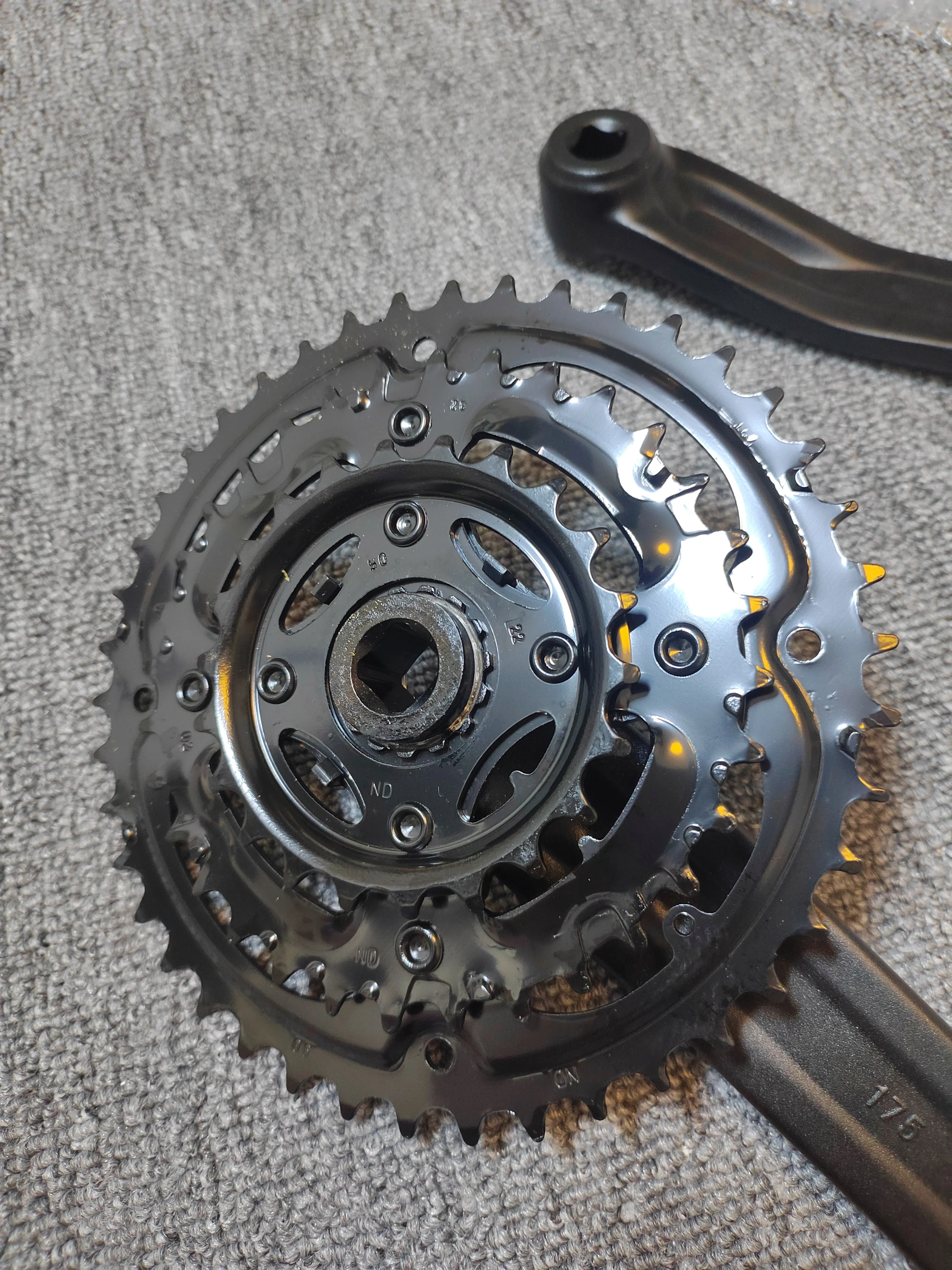1Set for SRAM TRUVATIV Square Taper Gravel MTB Bike Chainset 42-33-22 175mm Crankset Arm JIS Square Taper 6/7/8Speed Triple - view 4