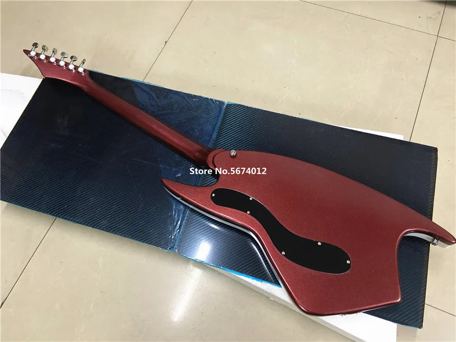 High-quality custom version of the chase three-color electric guitar metal paint inverted bridge character inlay