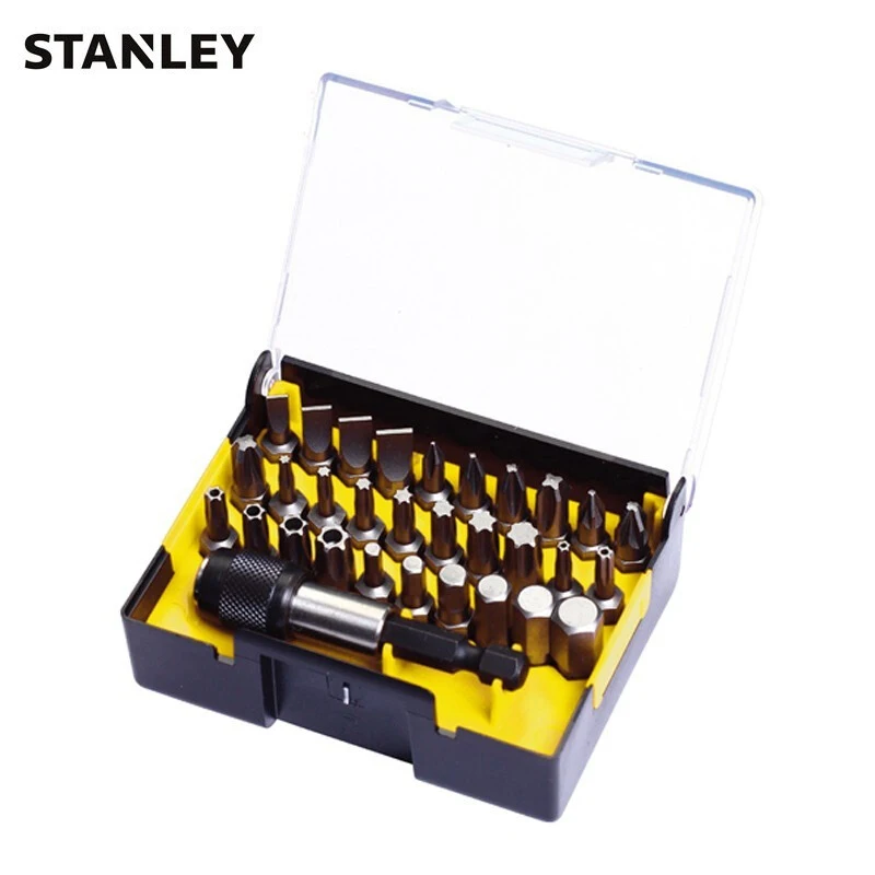Imagem -03 - Stanley 6340123 63-402-23 31-piece Série 6.3 mm Chave de Fenda Cabeça e Acoplamento Magnético de Liberação Rápida Rod Conjunto Chave de Fenda Bits