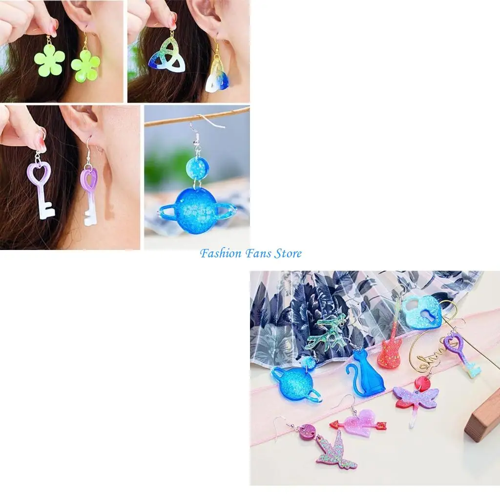 

Силиконовые ювелирные изделия из смолы, литьевые формы, многоформовые силиконовые формы для подвесок «сделай сам»