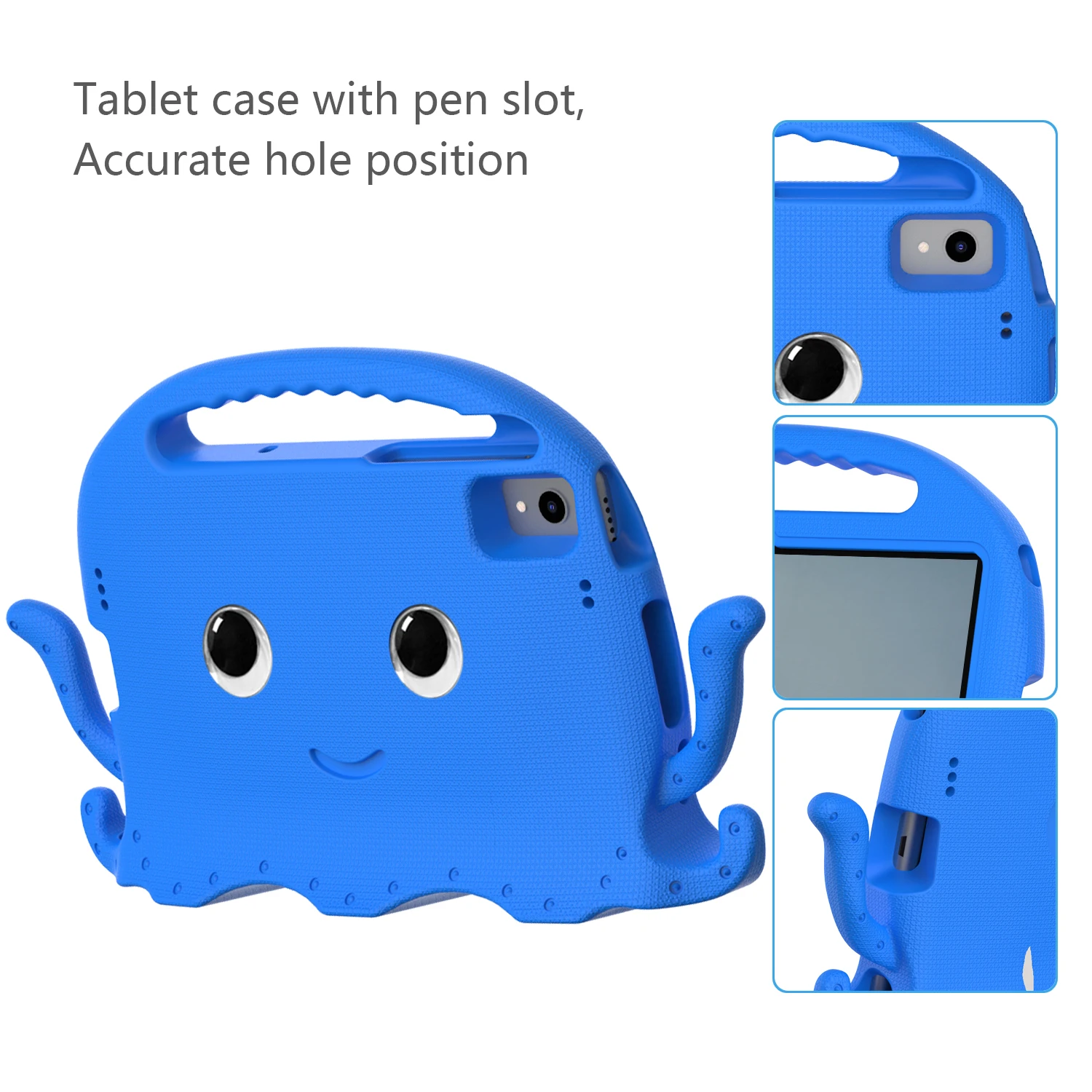 EVA Kids Soft Case for TCL Tab 8 LE 2023 9137W 8 inch Octopuses Cartoon Tablet Cover for TCL Tab WiFi 9132X