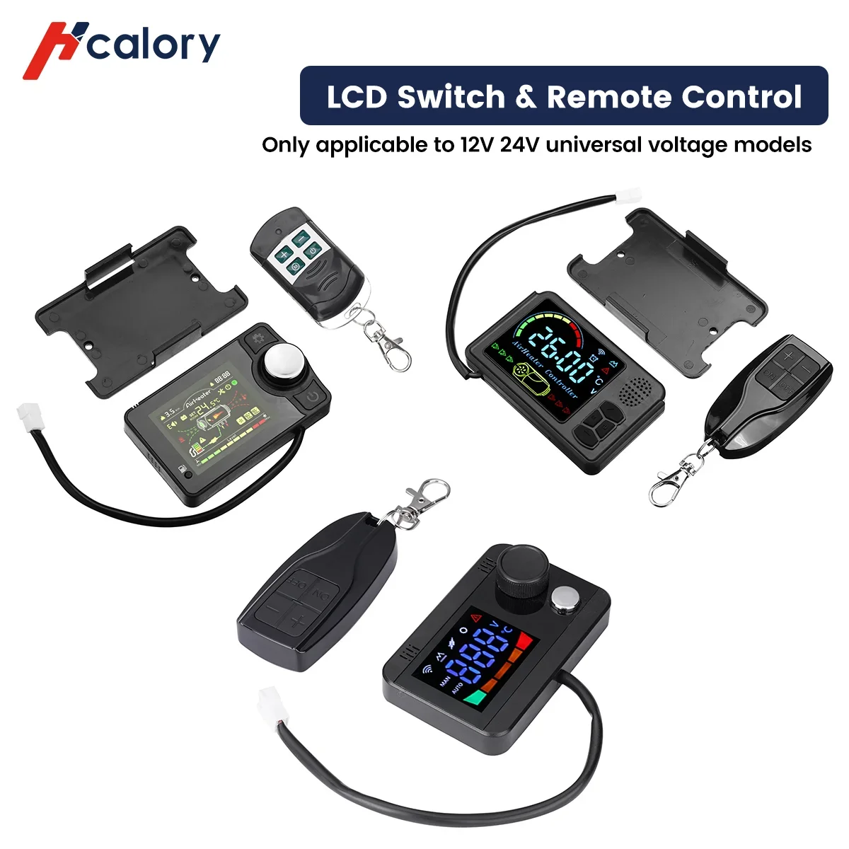 Hcalory Car Heater LCD Switch Remote Control Only applicable to Hcalory 12V 24V universal voltage models