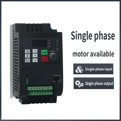 Single-Phase 220V In and Single Phase Out frequency VFD AT2 0.45KW/0.75KW/1.5KW/2.2KW/3KW/4KW converter for Single-Phase Motor