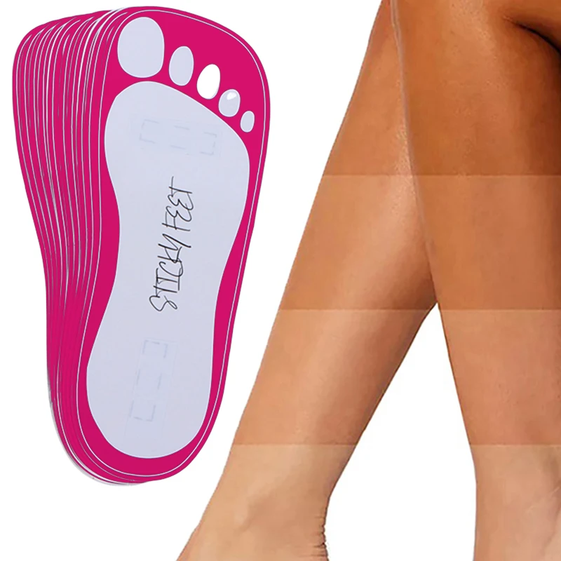 20Pcs Disposable Women Tanning Slippers Tanning Sticky Feet Spray Tan Foot Pads Protectors Stickers For Body Accessories