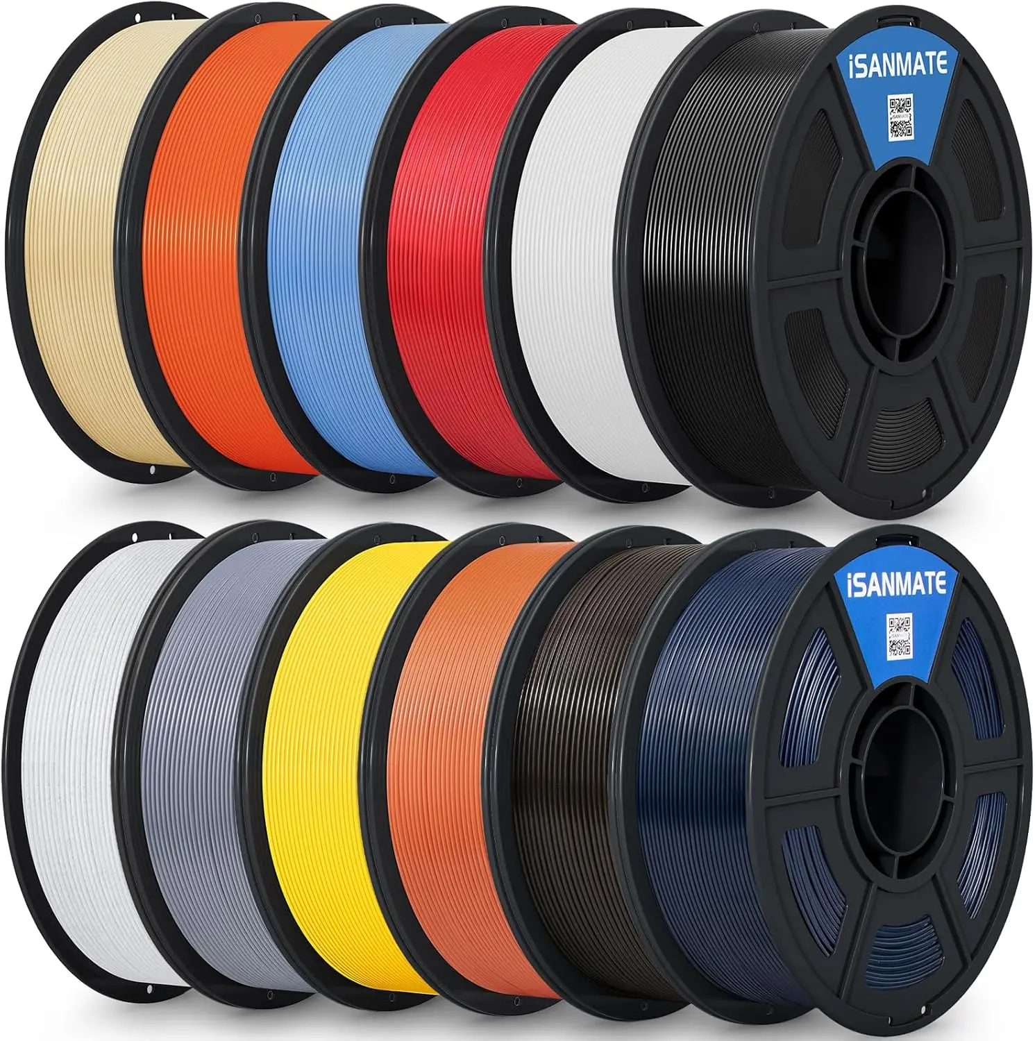 

High-Quality ASA 3D Printer Filament Bundle, 12KG for Outdoor Use, UV & Weather Resistant, +/-0.02mm Accuracy
