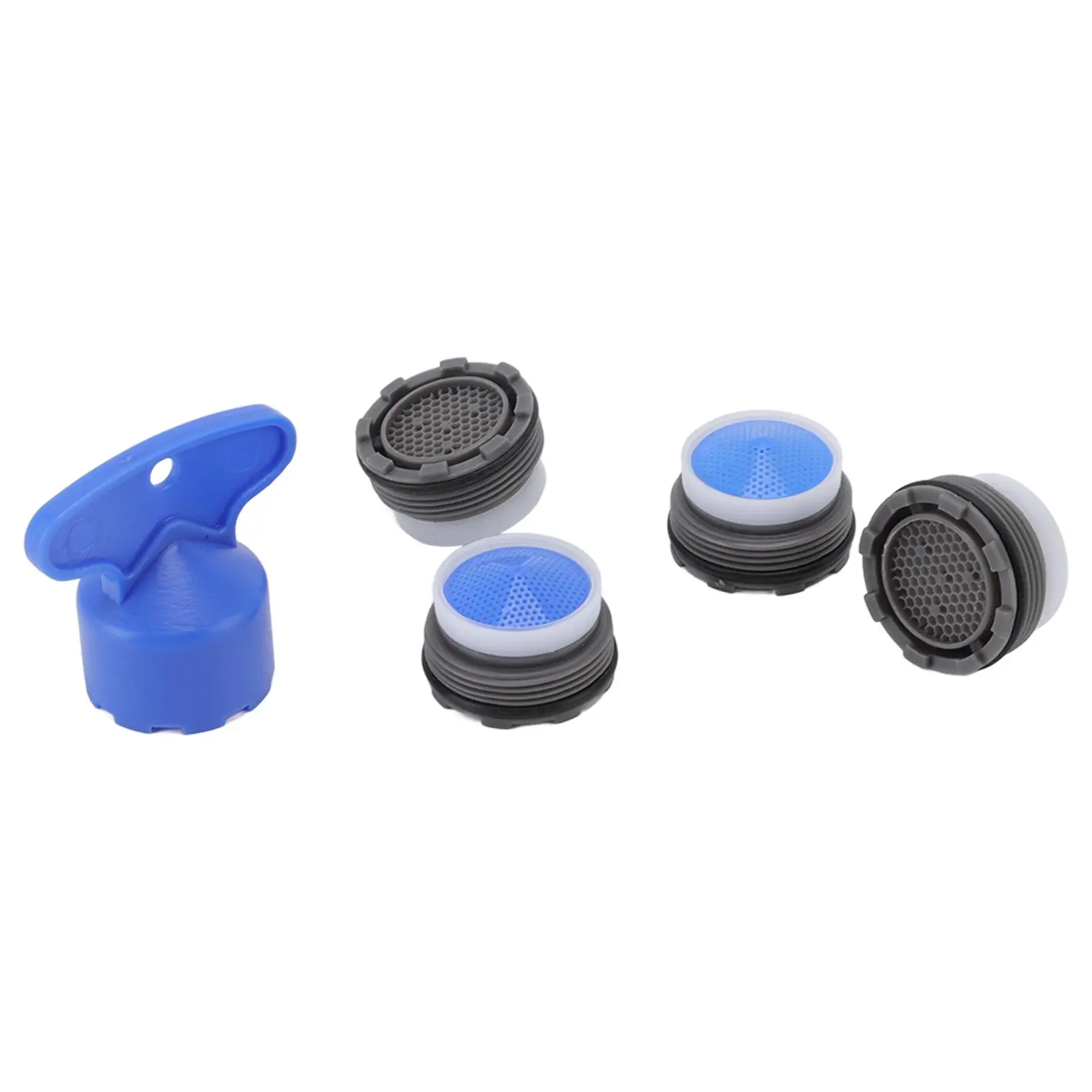 5Pcs M21.5mm Faucet Aerators with Spanner for Kitchen & for bathroom - Plastic Water Tap Accessories