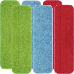 2pcs Microfiber Commercial Mop Refill Pads Fit for Wet or Dry for Floor Cleaning in Kitchen/Bathroom/Hallway/School