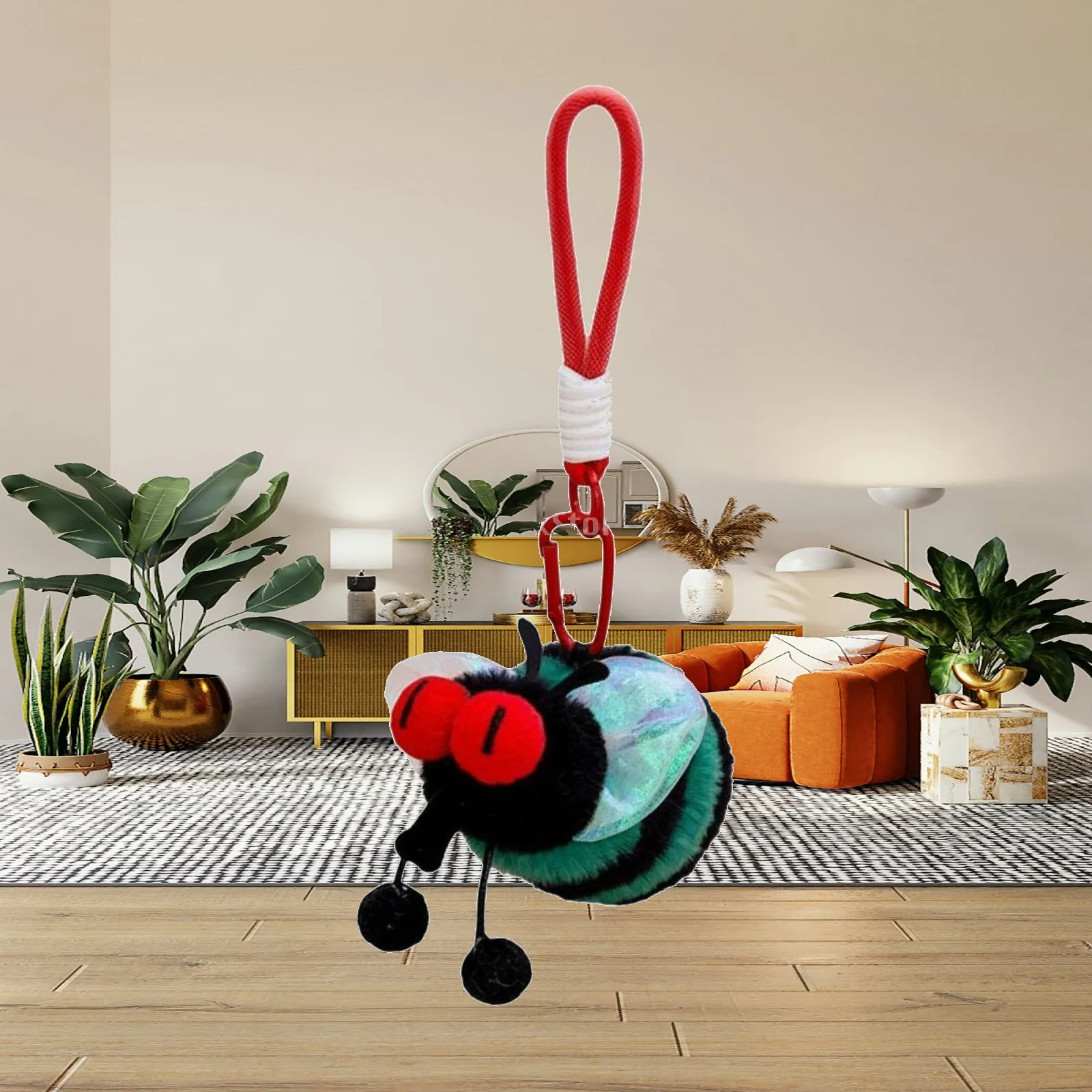 Ladybug Plush Doll Adorable Keychain Small Plush Keyring Soft Pendant Accessory for Women’s Bag or Gift Ideas