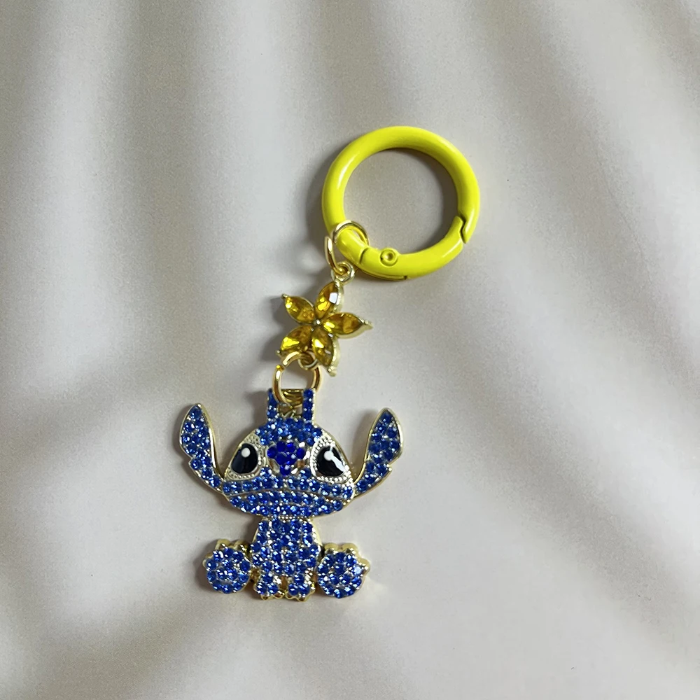 ديزني ليلو وستيتش الهيب هوب Kawaii غرزة المفاتيح مع كامل الراين قلادة سحر الأزياء والمجوهرات أنيمي هدية