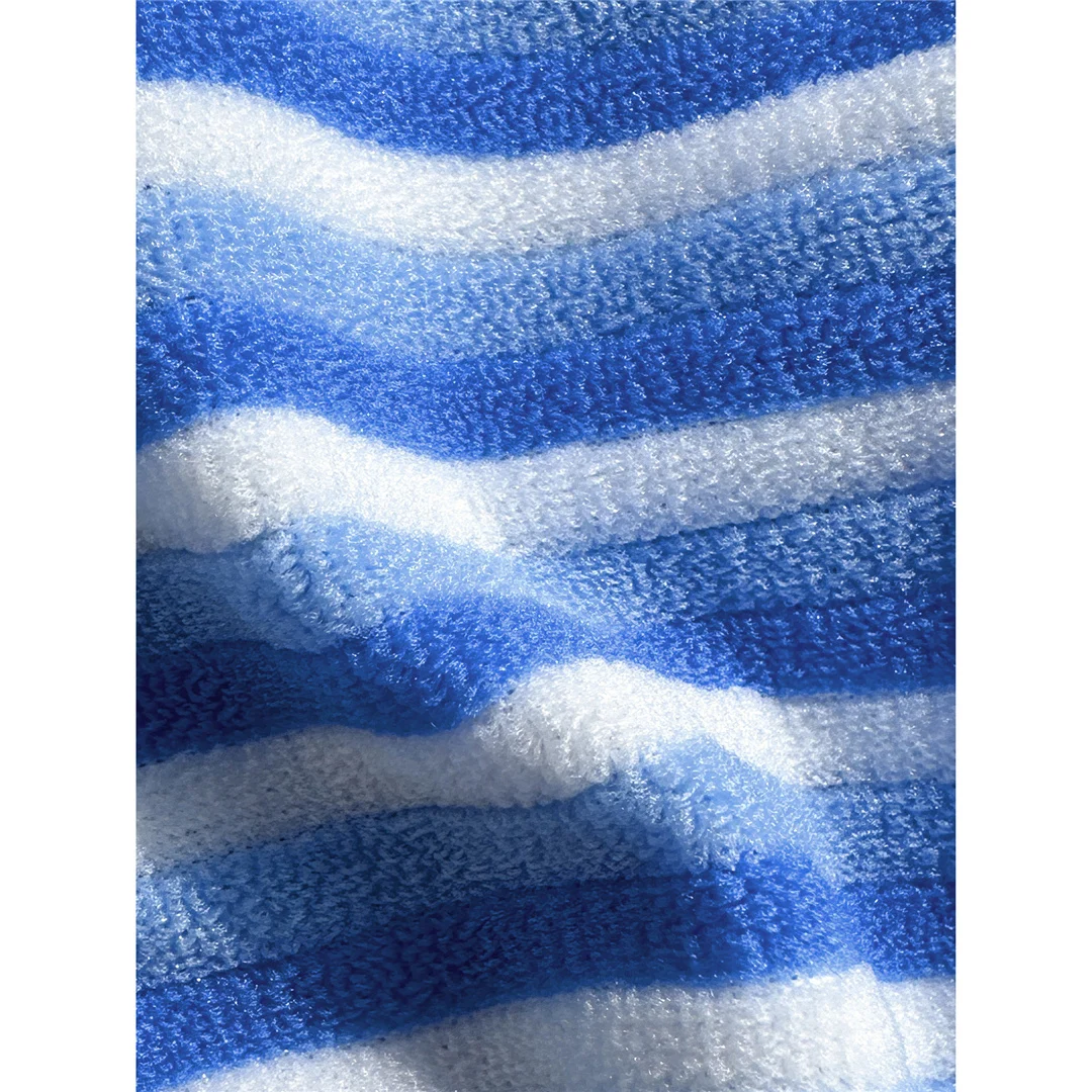 Gestreifter Tankini mit V-Ausschnitt, Damen-Bikini, zweiteiliger Badeanzug, gepolsterter Badeanzug, Badebekleidung, V8385 – Detail 13