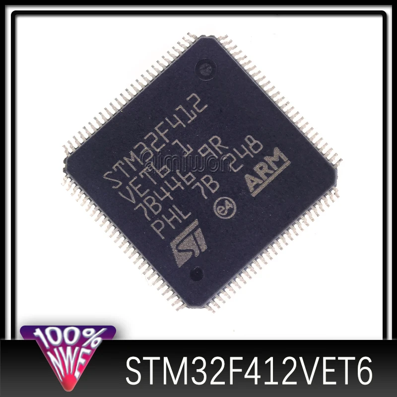 

1pcs/lot New Original STM32F412VET6 STM STM32F STM32F412 STM32F412VE STM32F412VET MCU LQFP-100 In Stock