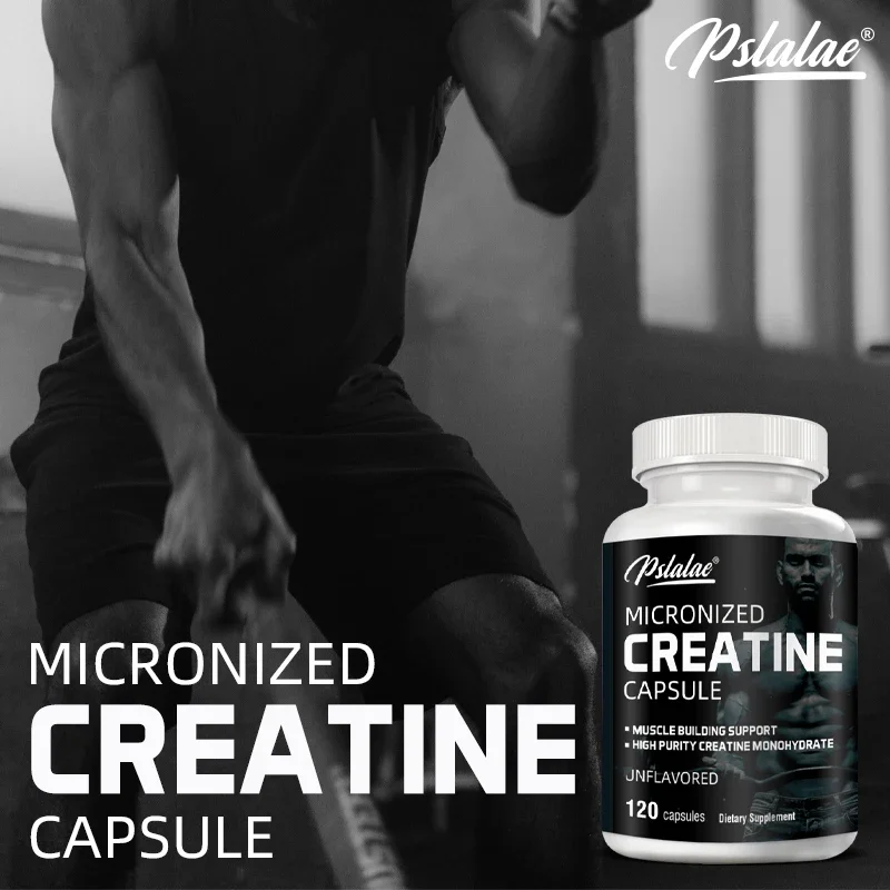 Micronized Creatine Capsules - Promotes Muscle Growth, High Purity Creatine Monohydrate