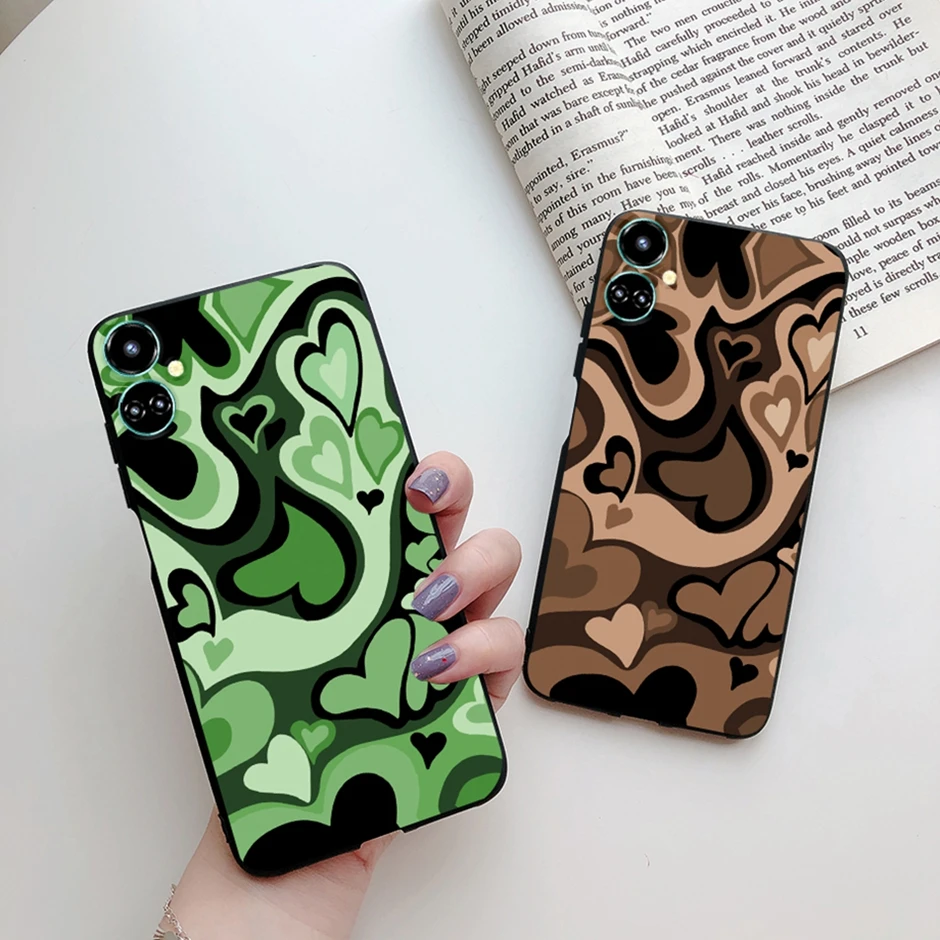 Fundas for Tecno Camon 19 Pro Case Butterfly Cool Cartoon Black Soft Silicone Cover Tecno Camon 19 Pro 5G Coque Camon19 Bumper