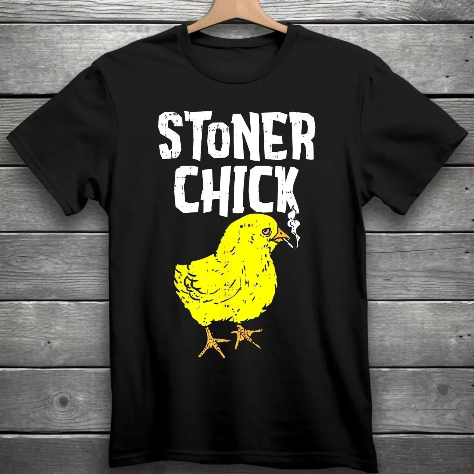 Stoner Chick T Shirt Black S 3XL 420 vintage Washed fashion designer clothes homme Versatile Stylish Breathable graphic Casual