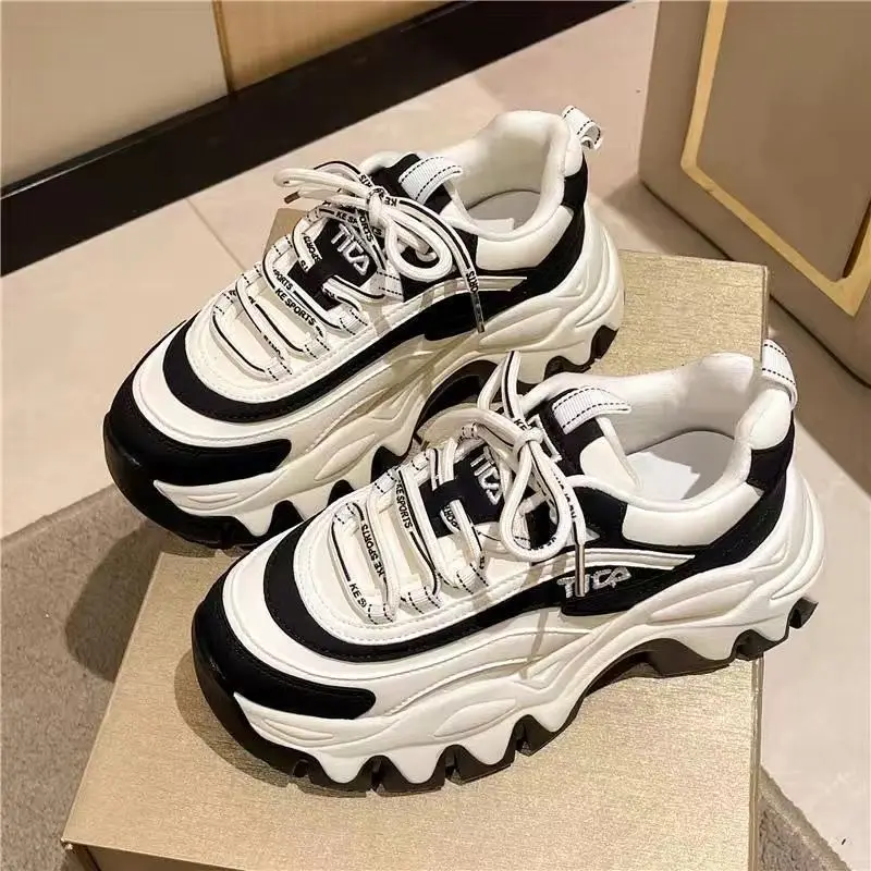 Netizen-zapatos de suela gruesa para mujer, calzado deportivo antideslizante, versátil, ligero, cómodo, para estudiantes, primavera, 2023