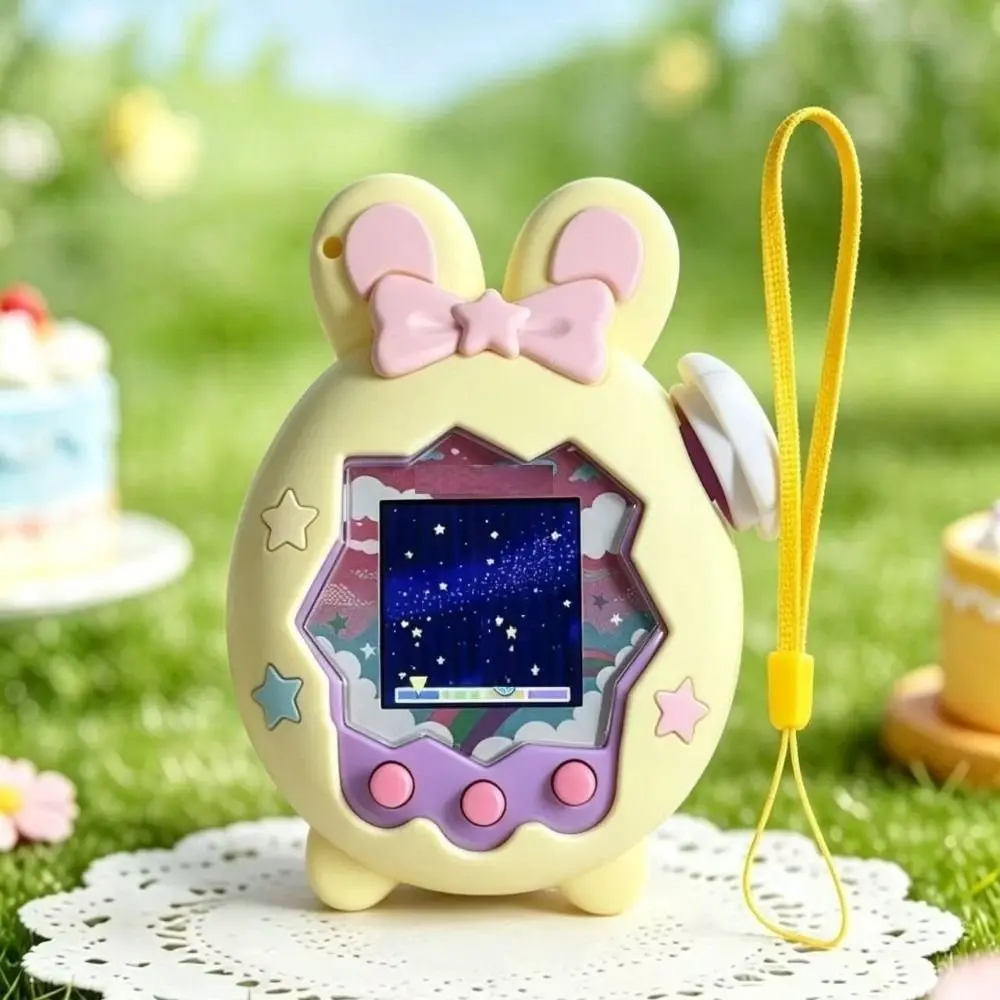 Silicone Protective Cover Rabbit Ear Design with A Rotating Cap Decorative Cover Protective Case for Tamagotchi Paradise