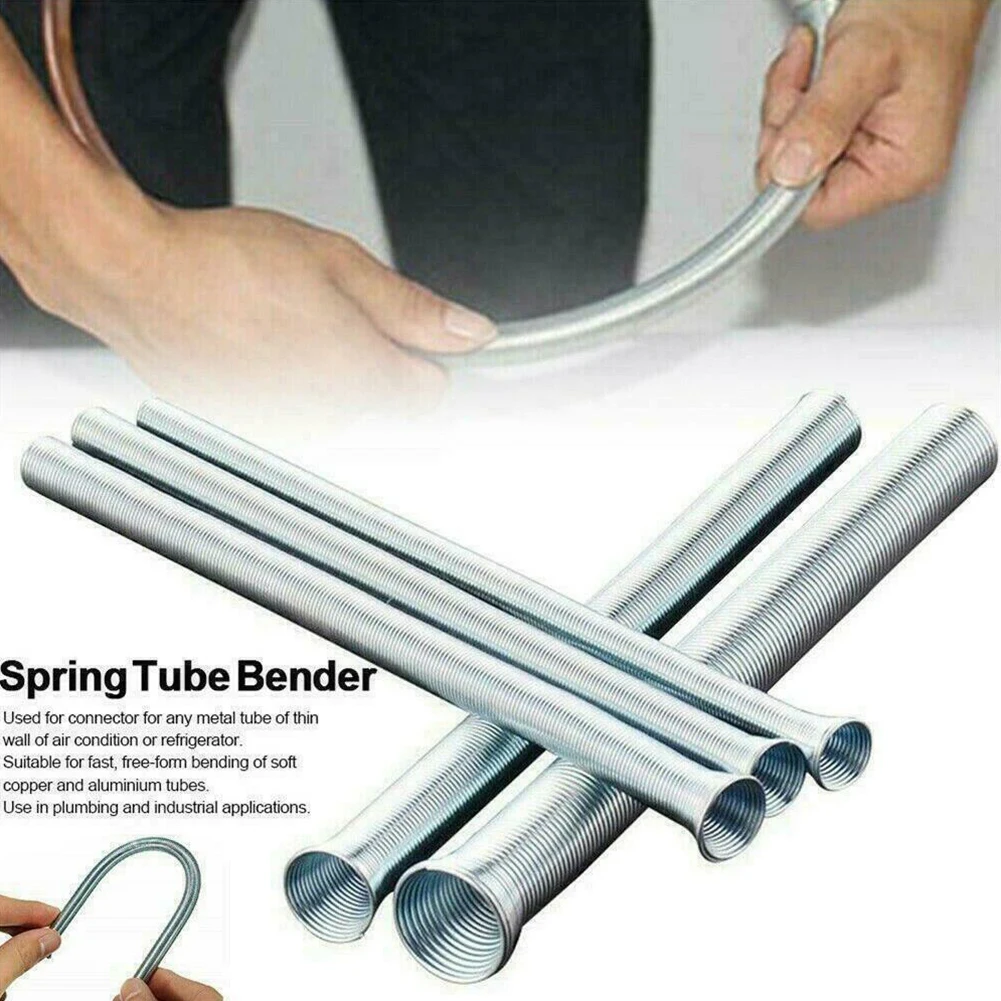 Easy to Bend Hose without Kinking or Crimping with 5PCS Spring Benders for Copper Aluminum and Stainless Steel Tubes