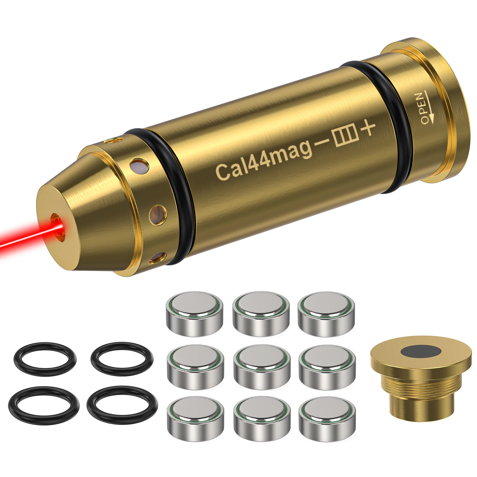 44mag ريد دوت الليزر التدريب خرطوشة النار الجاف التكتيكية رصاصة المدرب لممارسة علامات المسدس وتنمية المهارات