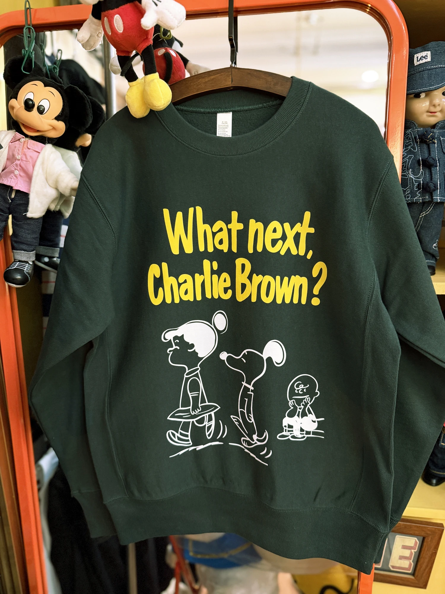 

Amore's Store American Retro Vintage Thiened Fce Hoodie Sweatirt Cartoon Print Loose Fit round Ne Long Sve Women'...