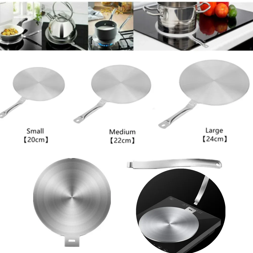 Stainless Steel Heats Conduction Plates Induction Cooker Diffuser Plate Electric Stove Protector Kitchen Cooking Accessories