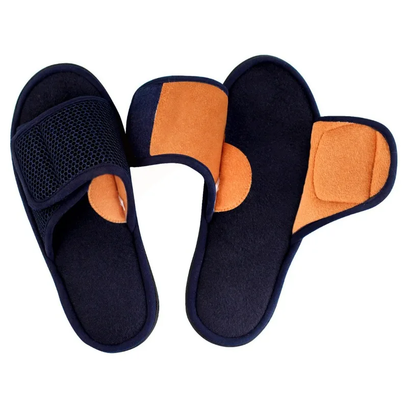 Men Fuzzy House Slippers Orthopedic Plush Slide With Arch Support Non-slip Furry Bedroom Slide Open Toe Fur House Shoes