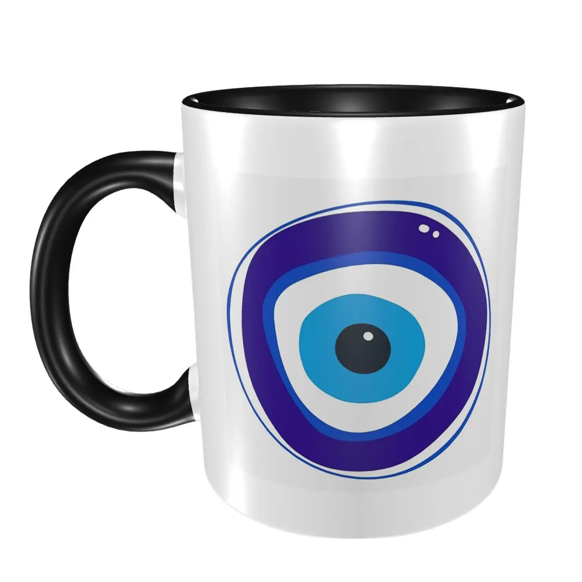 

Mediterranean Evil Eye Nazar Amulet Evil Mug Funny Ceramic Coffee Cups Tea Mugs Milk Cup Drinkware Gifts for Friends