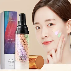 40g JOMTAM Contour Color Isolation Jomtam Tri-lor Turn On Cream  Waterproof Makeup Foundation Natural Makeup Base Cream