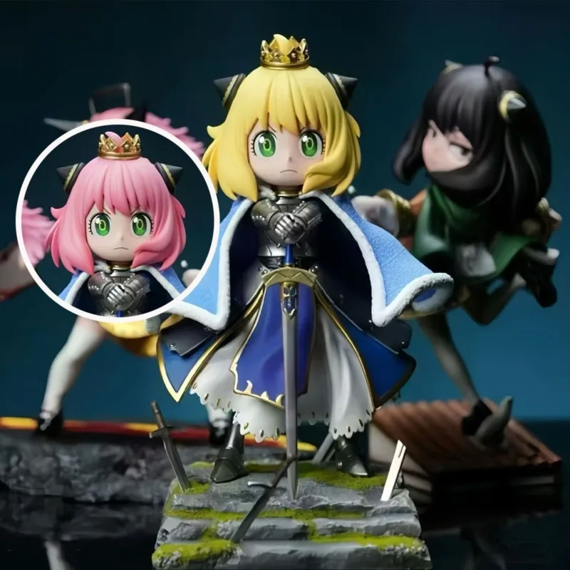 

New Spy Home Anya Cos Saber Altria GK FIgure Anya Desktop Collection Ornament Special Birthday Present