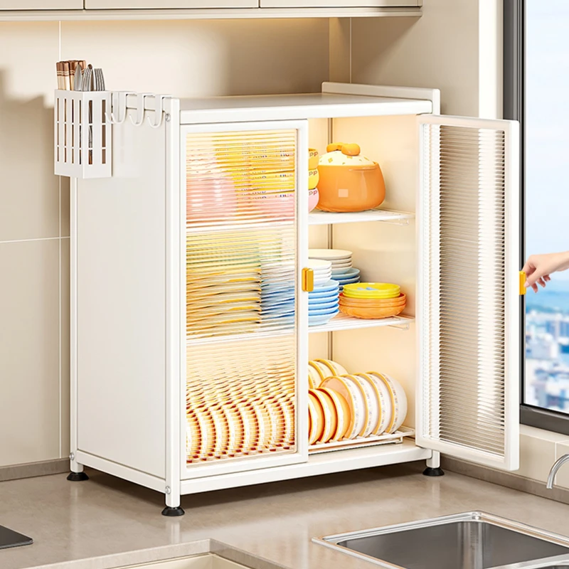 

Kitchen Dish Shelf Household Cutlery Drain Tableware Dust-proof Storage Box Multifunctional Storage Rack Cupboard