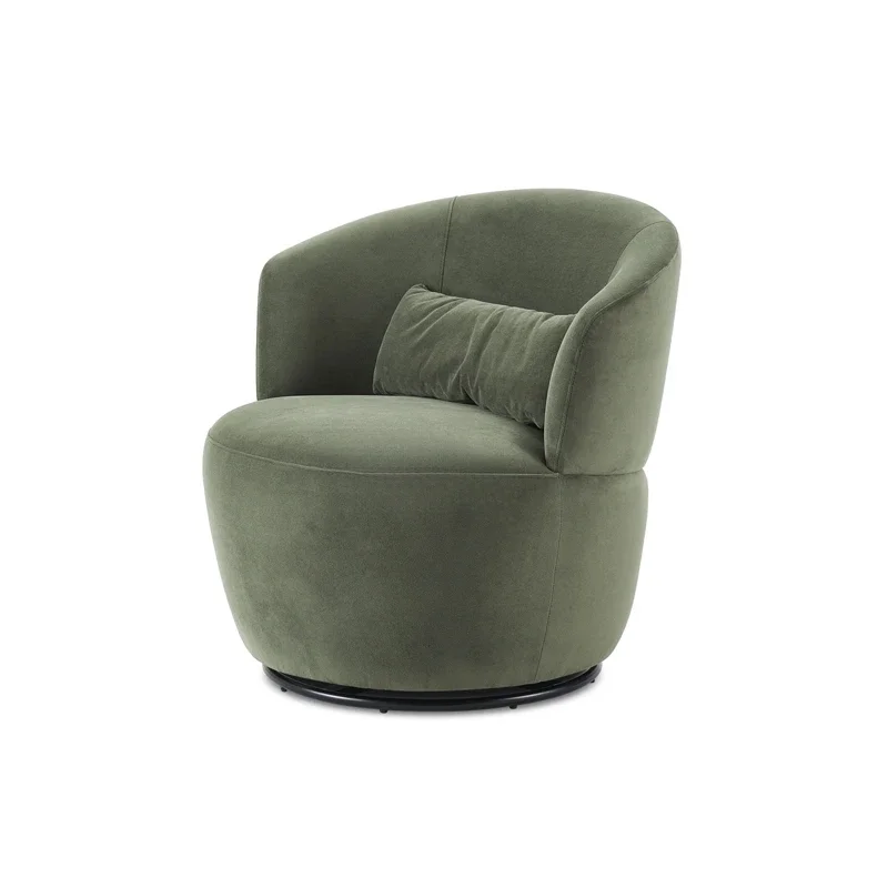 #Rotating Balcony Lazy Chair Nordic Luxury Backrest Round Lazy Chair Leisure Italian Sillas De Sala De Estar Home Furniture