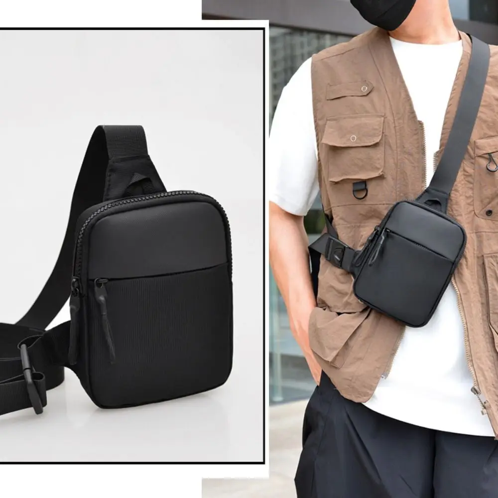 

Модная водонепроницаемая сумка-слинг через плечо из оксфордской ткани, портативная мужская сумка через плечо, унисекс-сумка для телефона, для бега