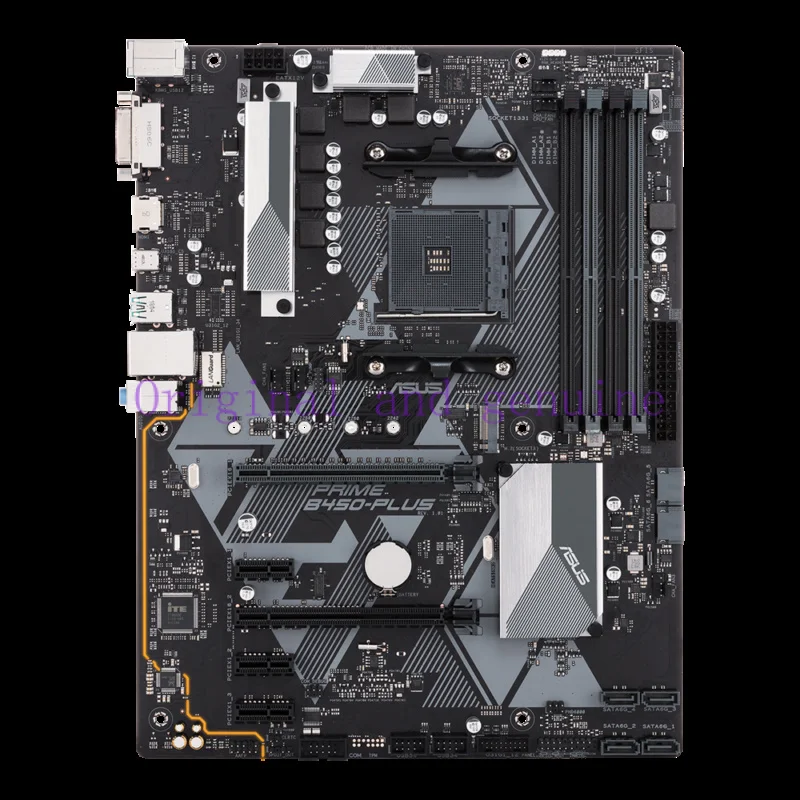 FOR ASUS PRIME B450-PLUS Motherboard AMD B450 Socket AM4 DDR4 ATX DVI-D Ryzen HDMI