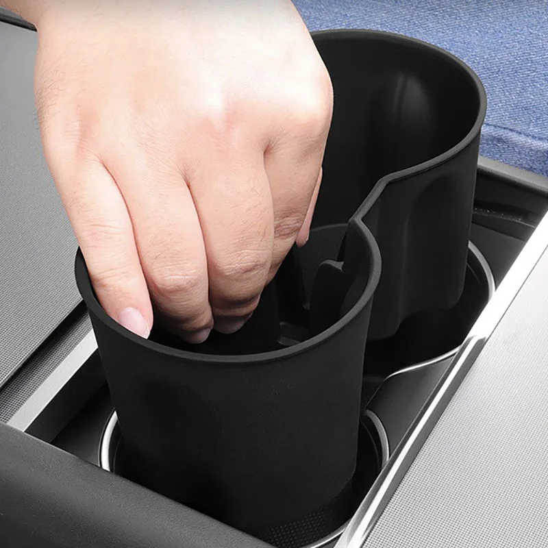 ل تسلا نموذج Y العرعر 2025 حامل الكأس سيليكون مركز التحكم شرب زجاجة المحدد سدادة نموذج جديد + الملحقات الداخلية #3