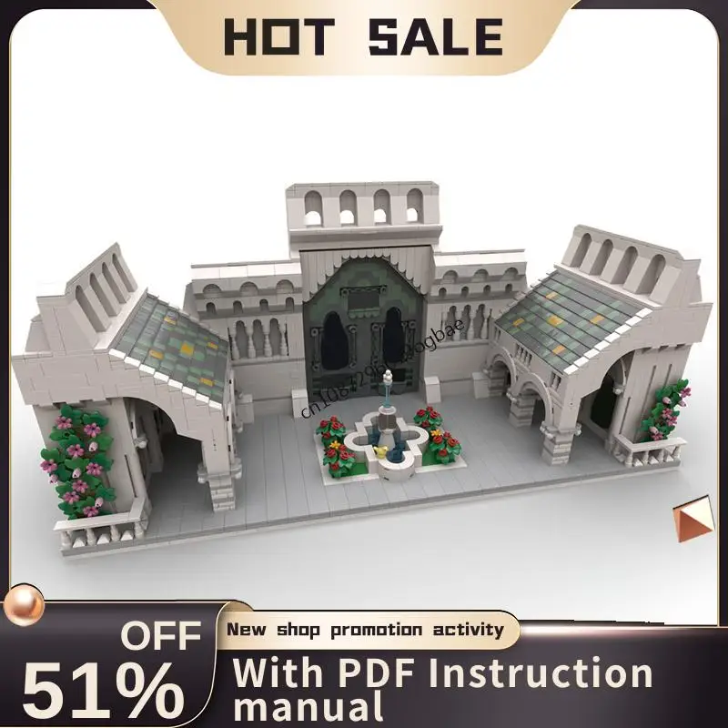 

New 3107Pcs Famous The Rings Movie Series Moc Palace Courtyard Model Custom Puzzle Diy Creative Ideas Kid Toy Birthday Gifts