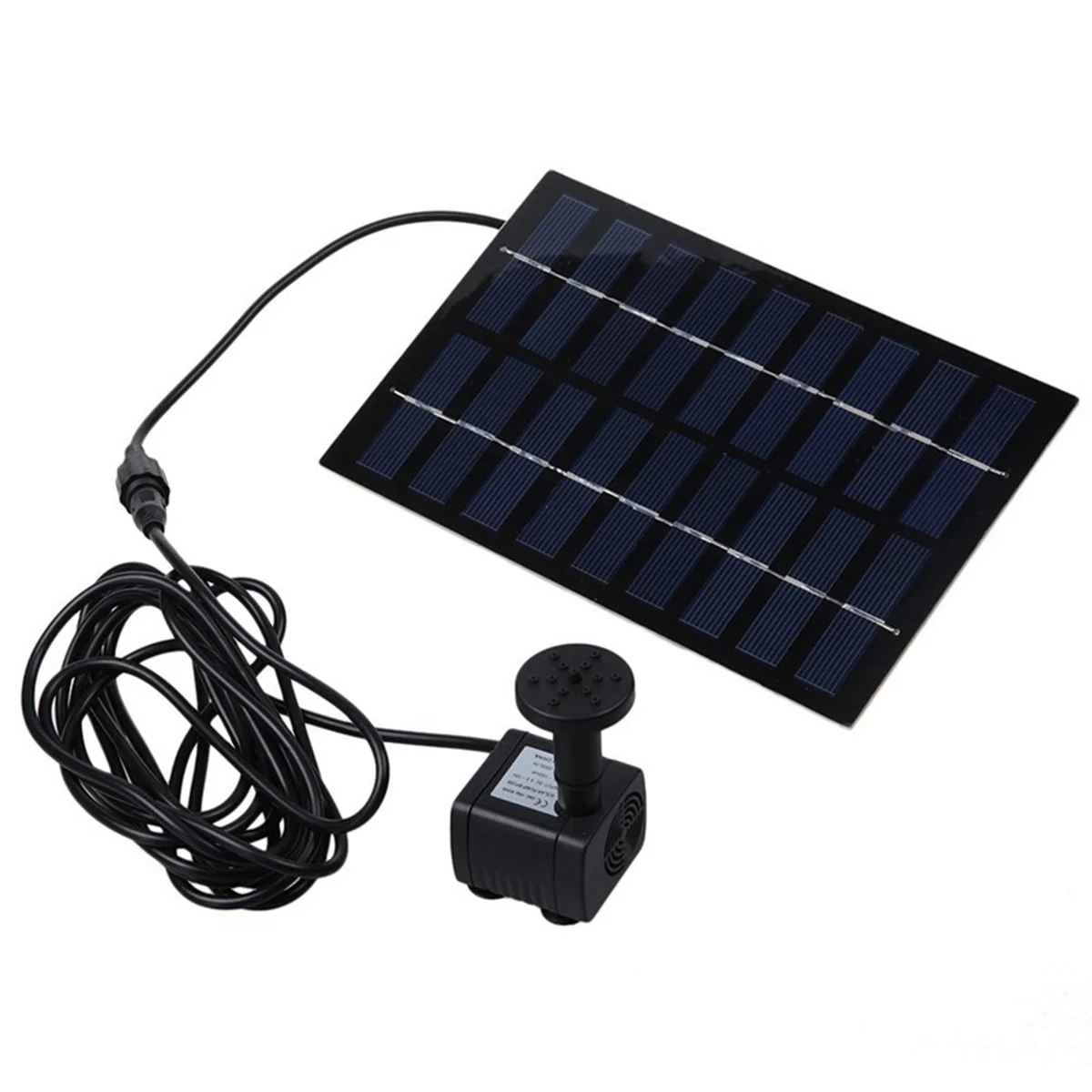 

1.8W Solar Powered Fountain Pump Outdoor Submersible Water Display for Pond Pool Aquarium Spray Patterns Solar Fountain Pump