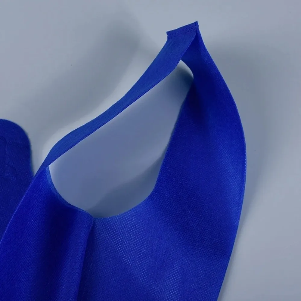 50Pcs Solid Color Non-woven Shopping Bag Portable Thickened Eco-friendly Handbag Convenient Large Capacity Reusable Tote Bag