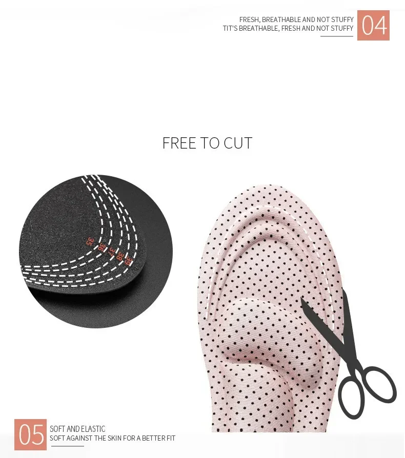 4Pcs 4D Massage Füße Arch Support Plantarfasziitis Einlegesohlen Frauen Männer Laufsport Einlegesohle für Schuh Pads Memory Foam schuh Sohle – Detail 9