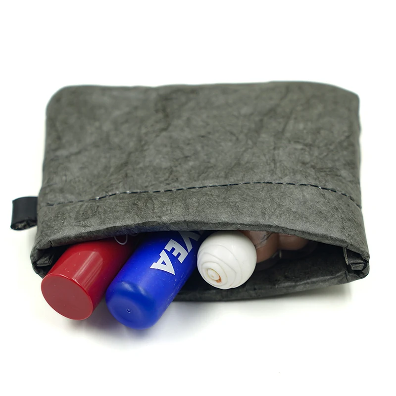 Mini Travel Cosmetic Bag Portable Makeup Pouch Women Lipstick nail polish Paper Toiletry Kit Coin Storage Card Bag