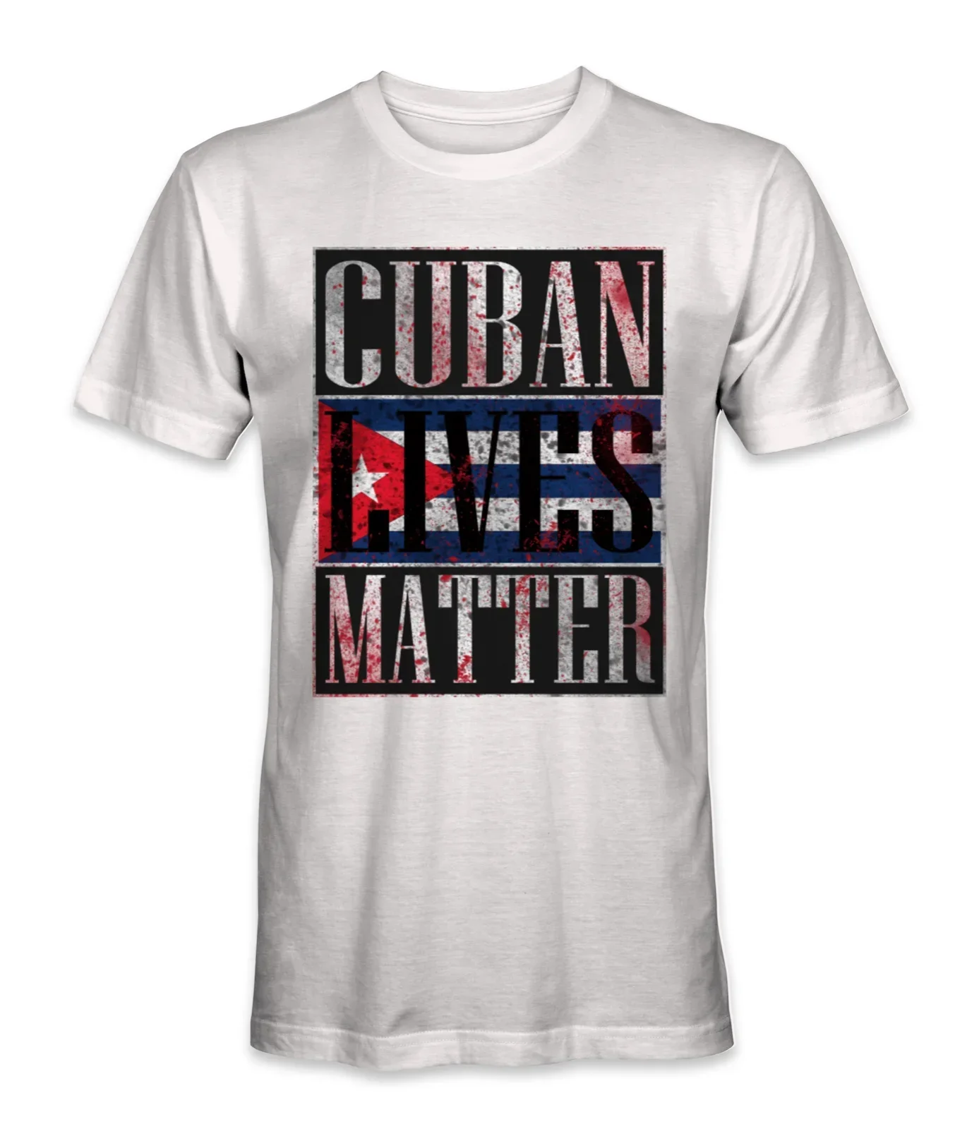 Cuba Cuban lives matter country t-shirt Cotton Men Basic Tops Fitness Tee Shirt
