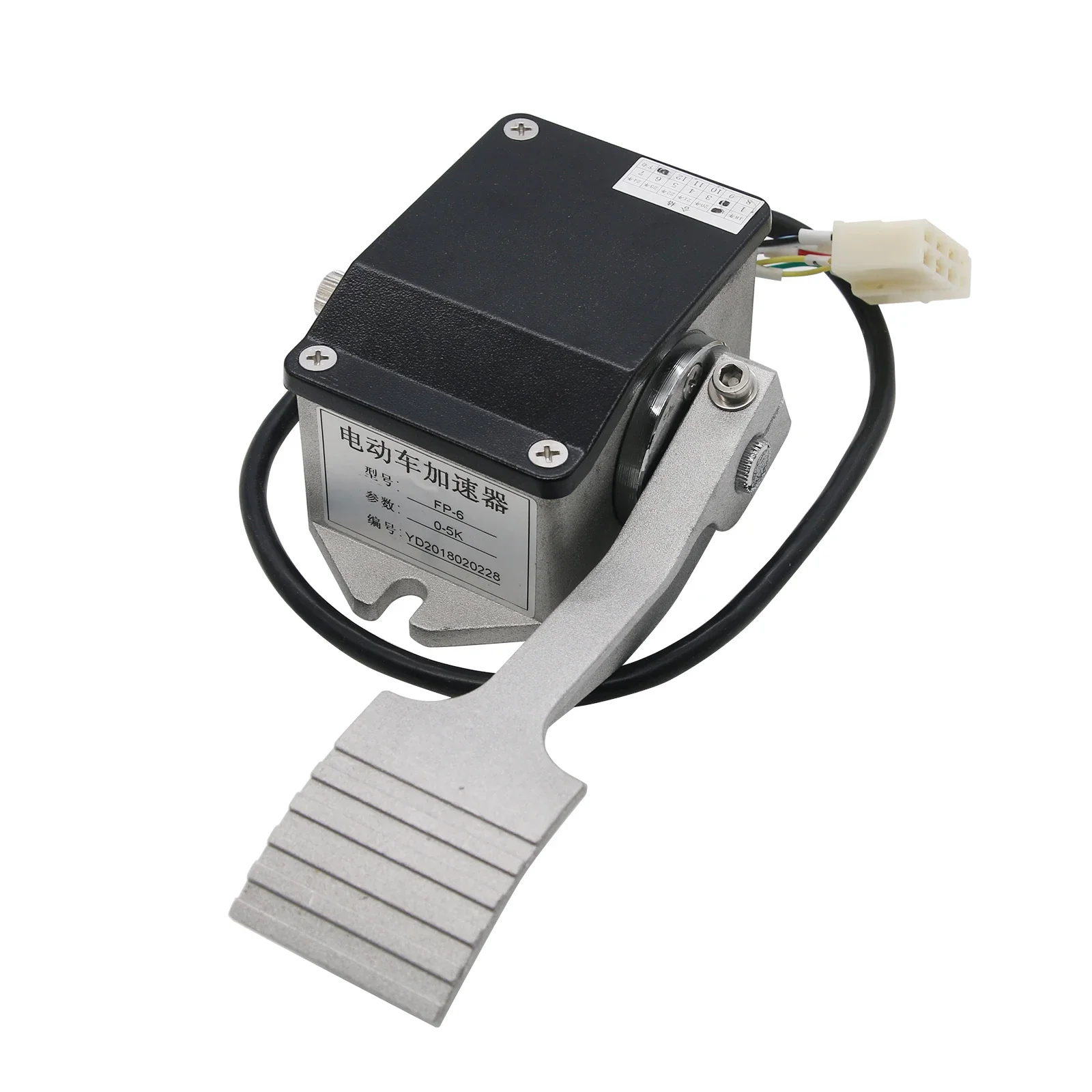 

2026 Throttle FP-6 Style 0-5K Foot Throttle for Curtis EV Potentiometer Type 0-5 Ohm with 7 Cables Plug