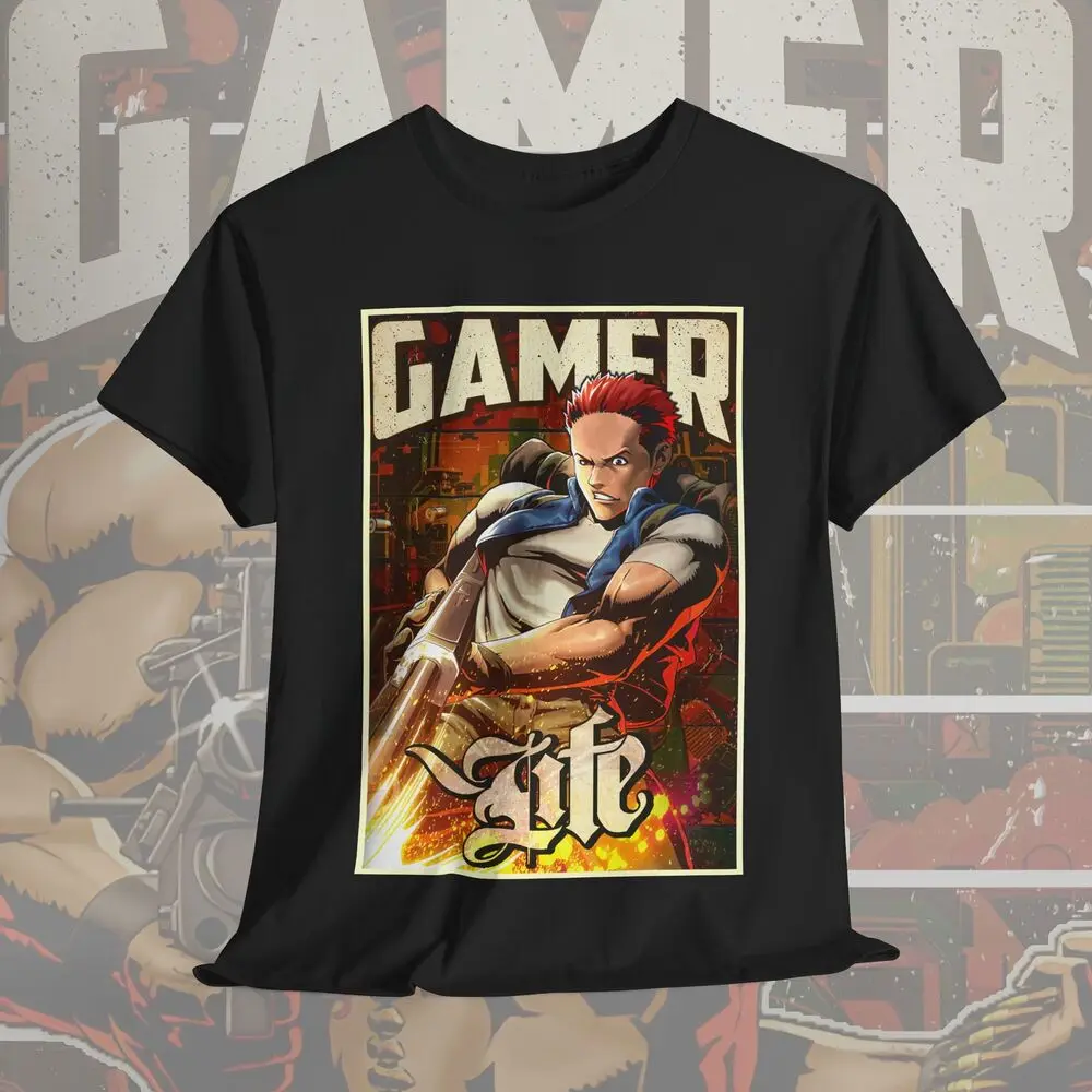 Metal Slug Gamer Unisex Tee, Retro Gamer Life T-Shirt Collection, Arcade Gaming